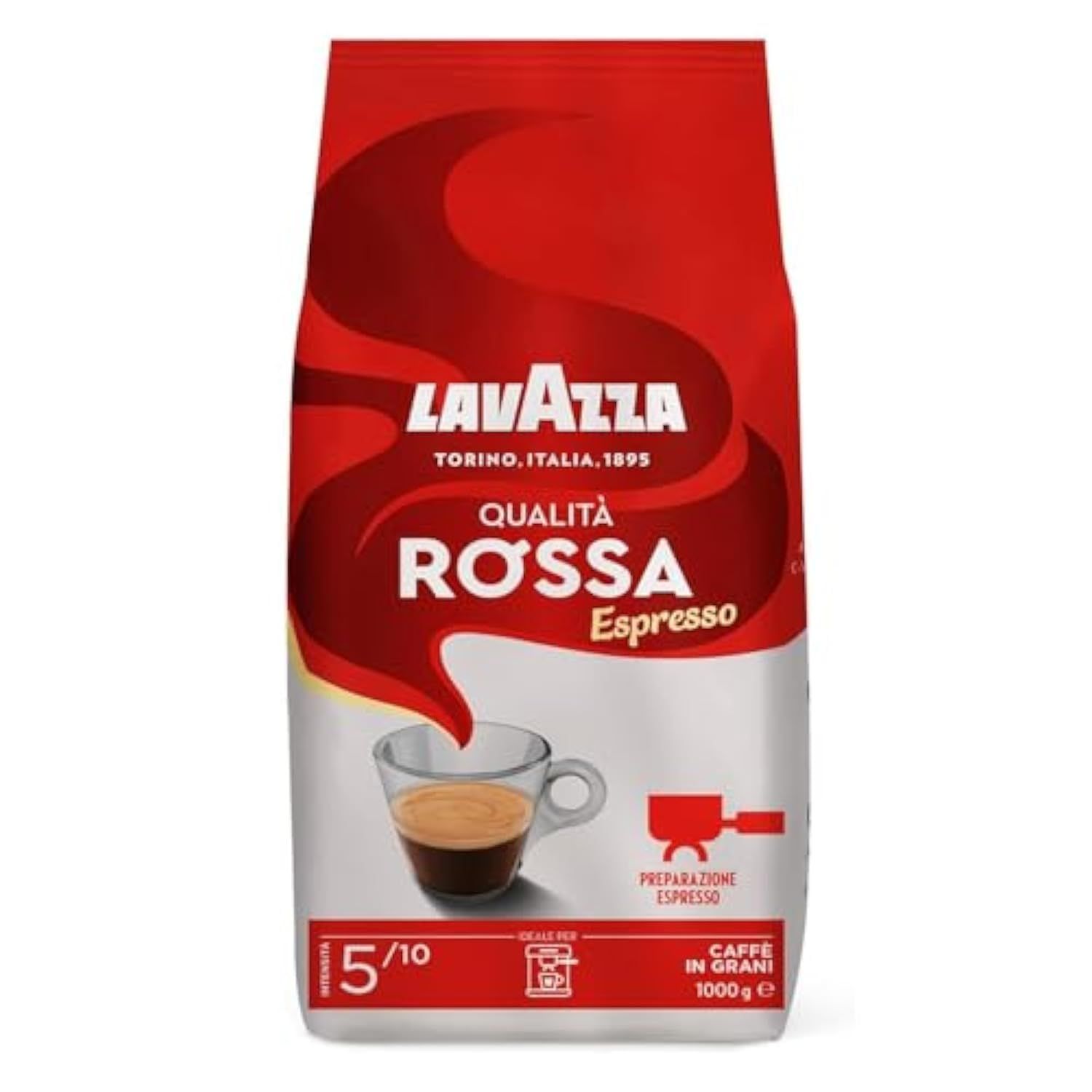 Lavazza Qualita Rossa Coffee Beans 1kg x 2 (Pack of 2)