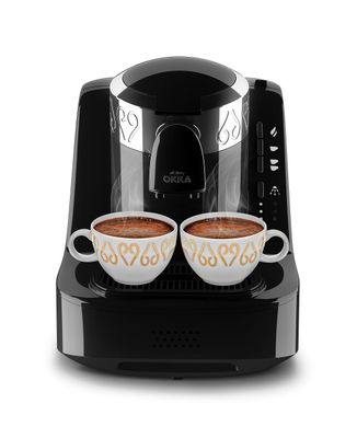 ARZUM OKKA Automatic Turkish Coffee Maker (Silver) | Direct-to-Cup, Self-Cleaning, and Slow Brew Mo…