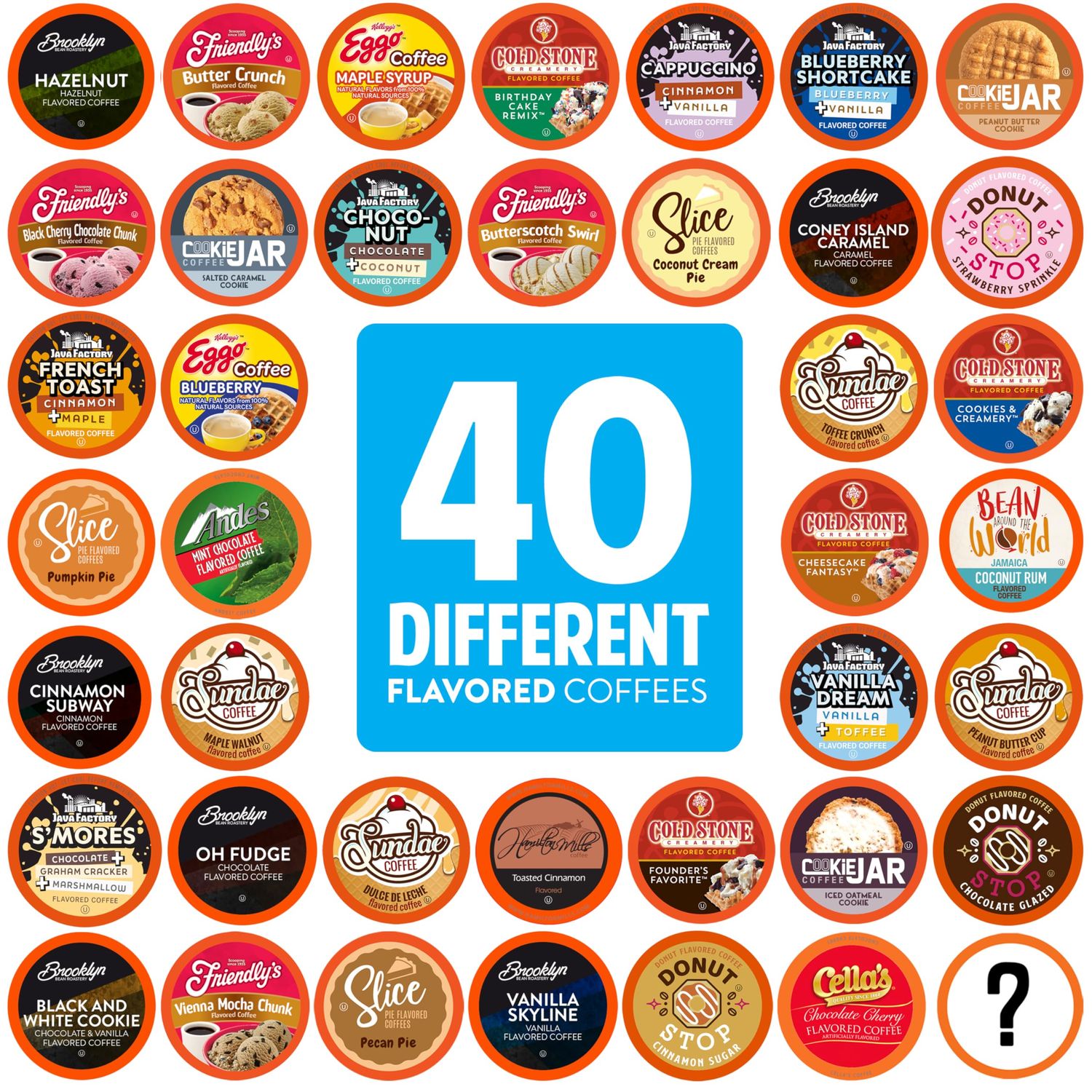 Two Rivers Coffee Flavored Coffee Pods Compatible with Keurig K Cup Brewers, Assorted Variety Pack …