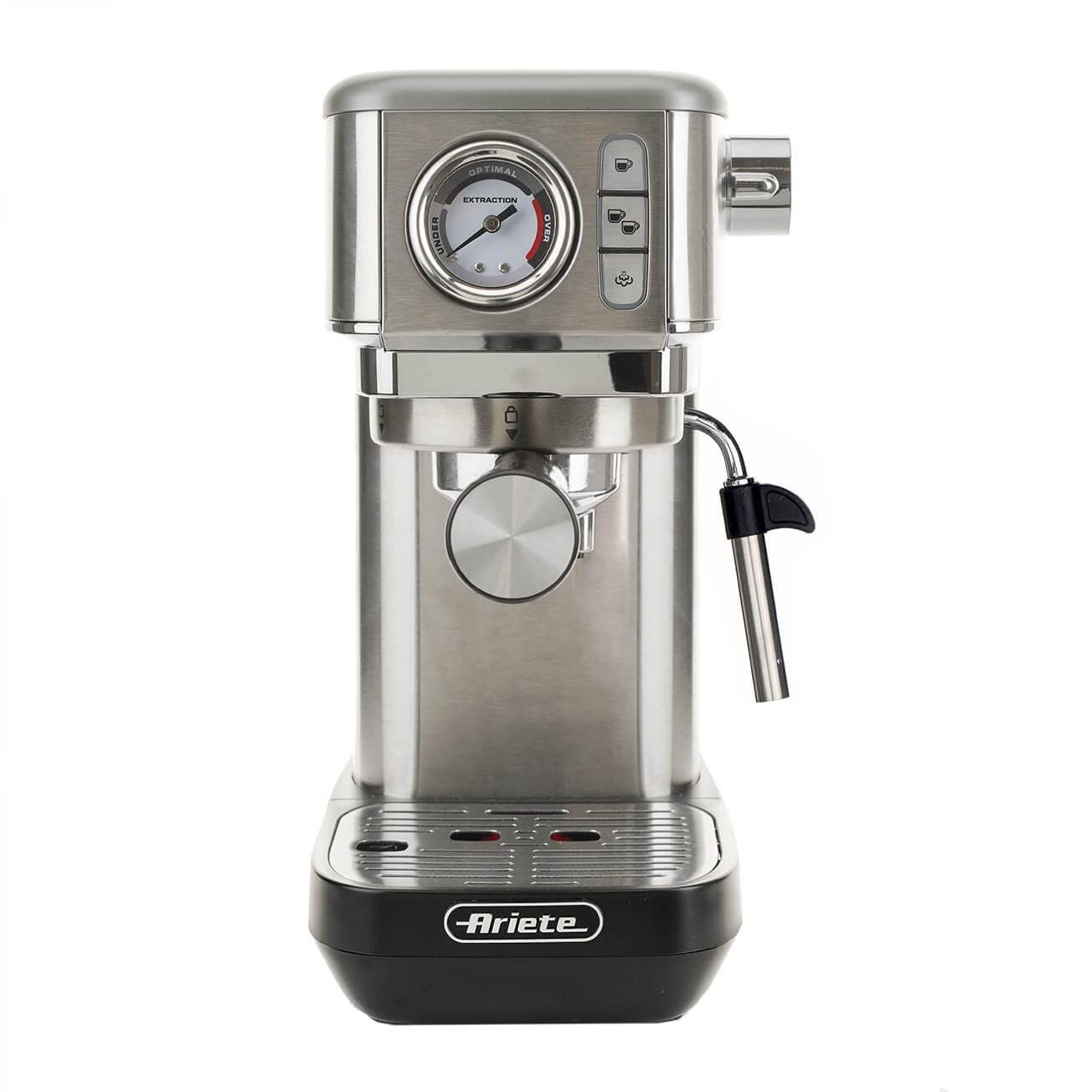 Ariete 1381 Coffee Machine with Pressure Gauge, Compatible with Coffee Powders and ESE Pods 1300 W,…