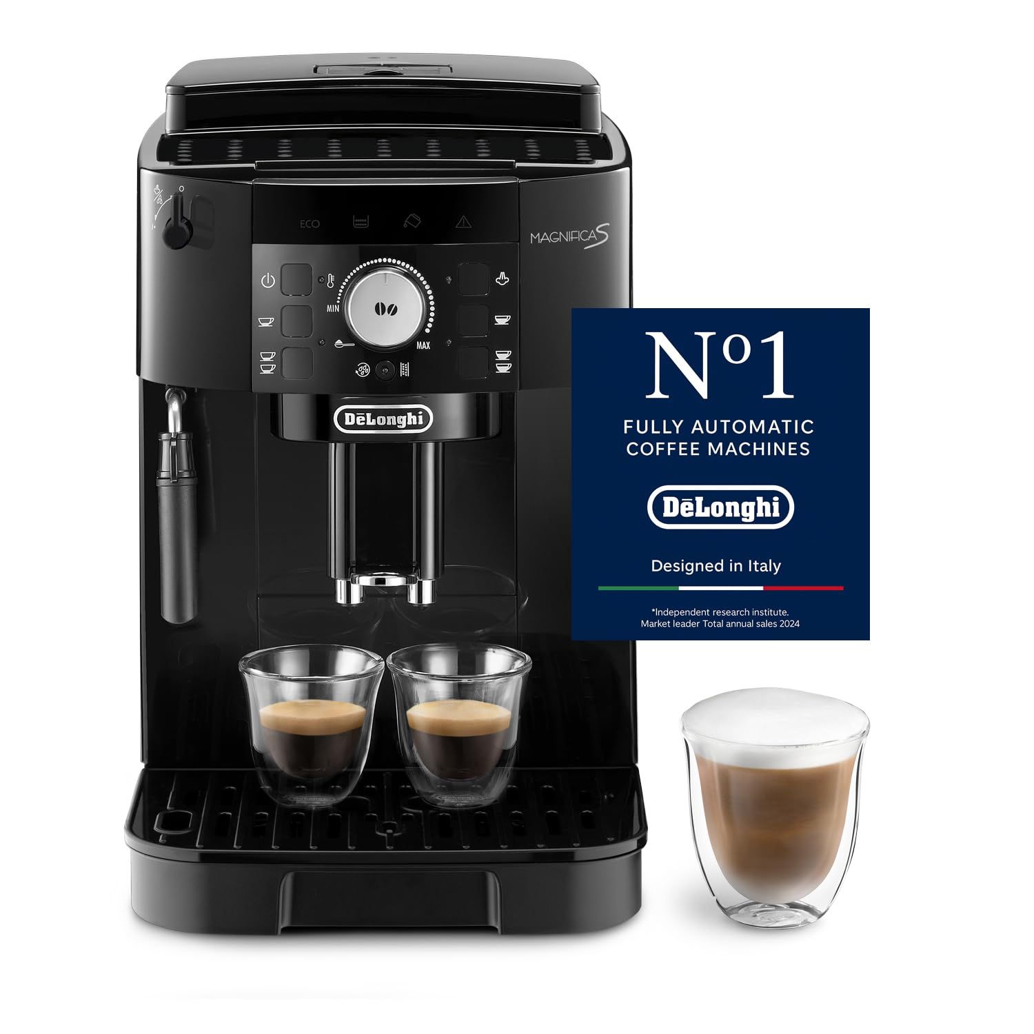 De'Longhi Coffee Machine MAGNIFICA S Fully Automatic Espresso Machine with 6+ Hot &amp; Iced Beverages,…