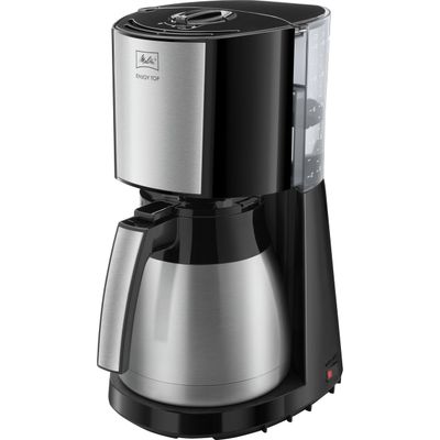 Melitta 1017-08 Enjoy Top Therm Filter Coffee Machine, Black/Silver