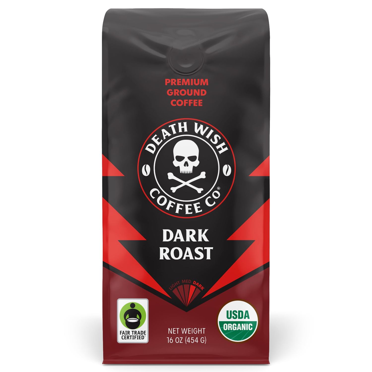 Death Wish Coffee Co. ground the world's strongest fair trade and usda certified organic, 16 ounce,…