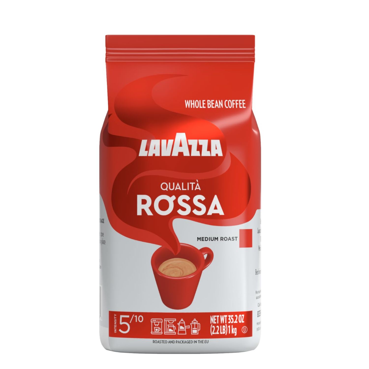 Lavazza Qualita Rossa, Italian Coffee Beans Expresso, 2.2 pound