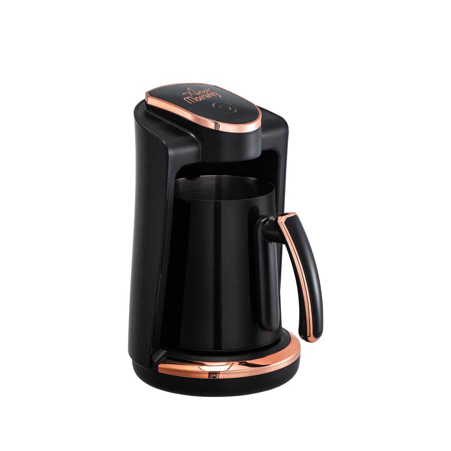 Any Morning Turkish Coffee Maker with Stainless Steel Double Spout Pot, Greek Coffee Machine with B…