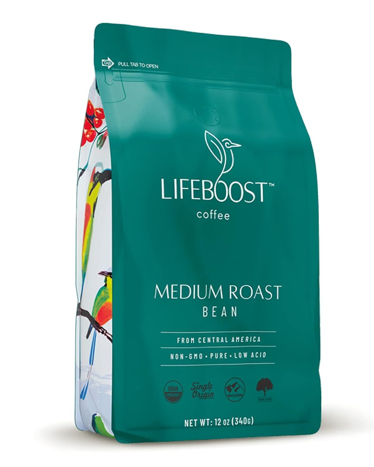 Lifeboost Coffee Organic Coffee Beans Medium Roast - Low Acid Single Origin Non-GMO Organic Whole B…