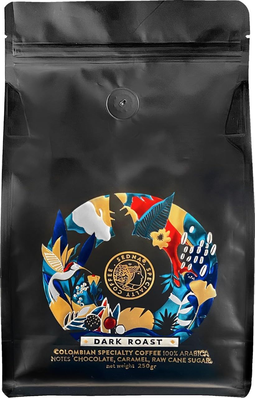 SEDNA Specialty Coffee – Colombian Dark Roast Whole Coffee Beans | Single Origin 100% Arabica | Fin…
