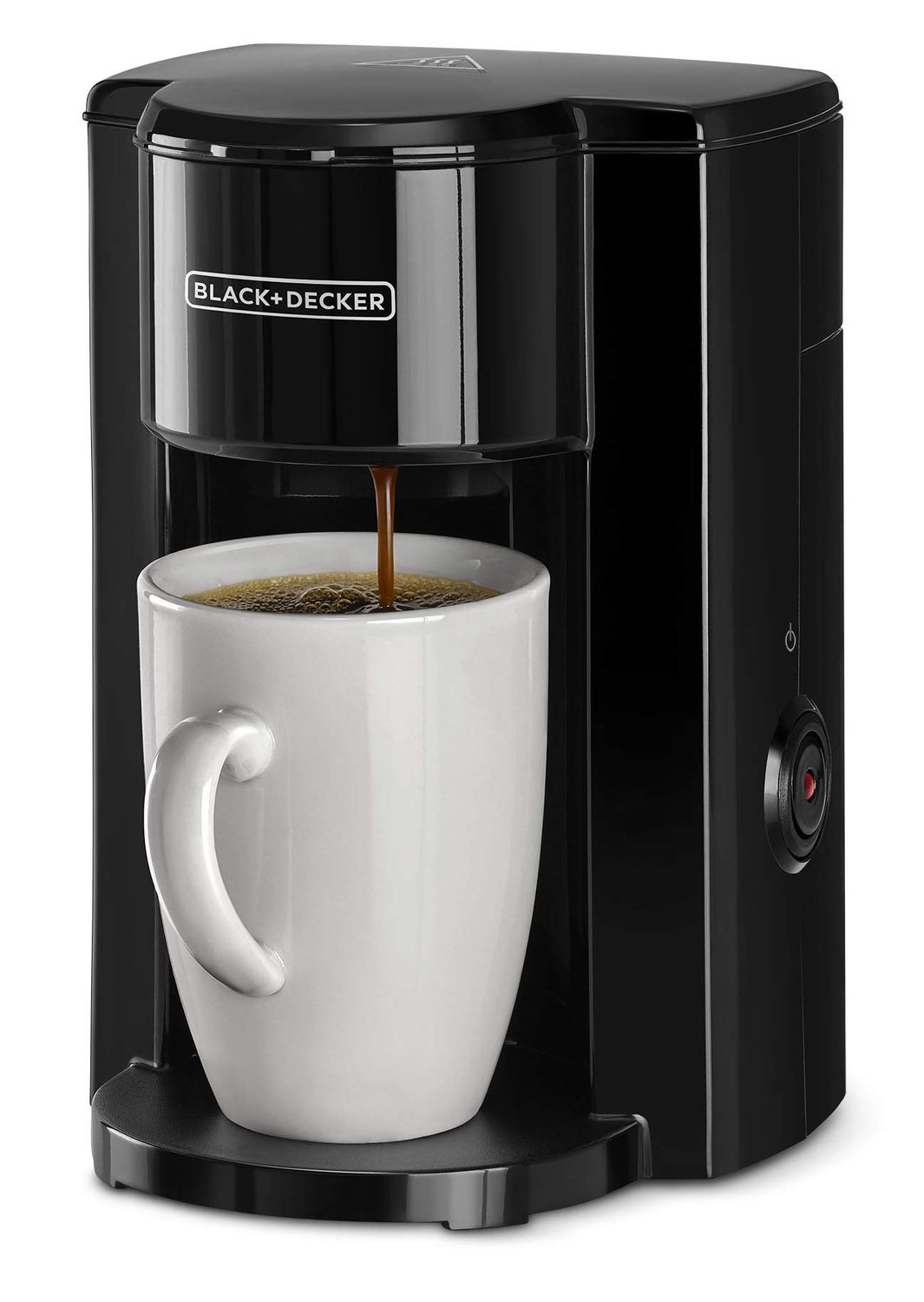 BLACK+DECKER Coffee Maker, 350W, 125ml Water Tank, Compact One-Cup Coffee Machine with Ceramic Mug,…
