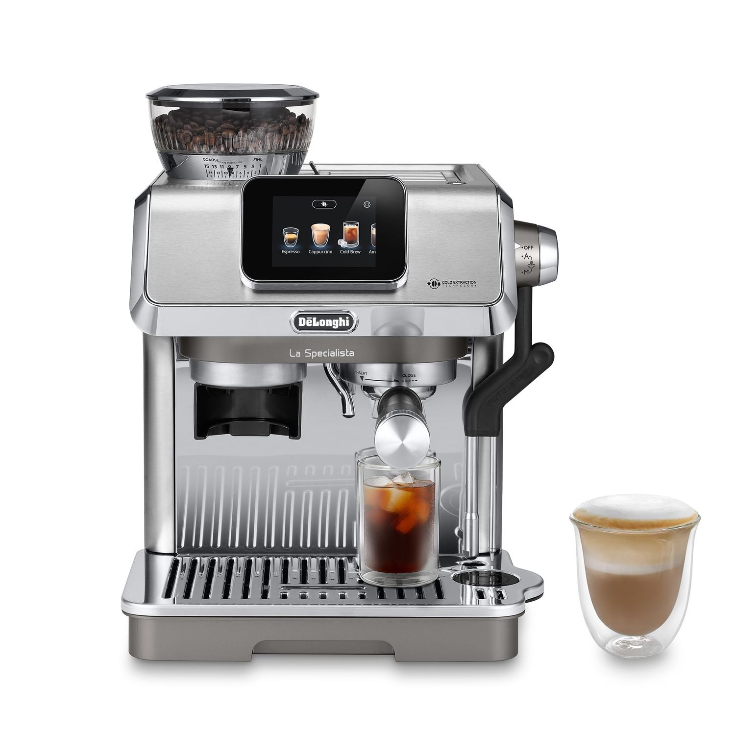 De'Longhi La Specialista Arte EC9155.MB Portafilter Machine, Espresso Machine with Grinder, 8 Grind…