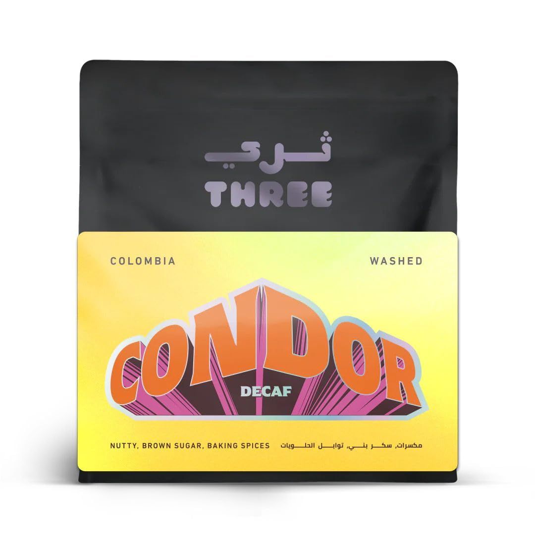 SPECIALTY THREE COFFEE ROASTERS Colombia Condor Decaf Washed – Sugarcane EA Decaffeinated Caturra f…