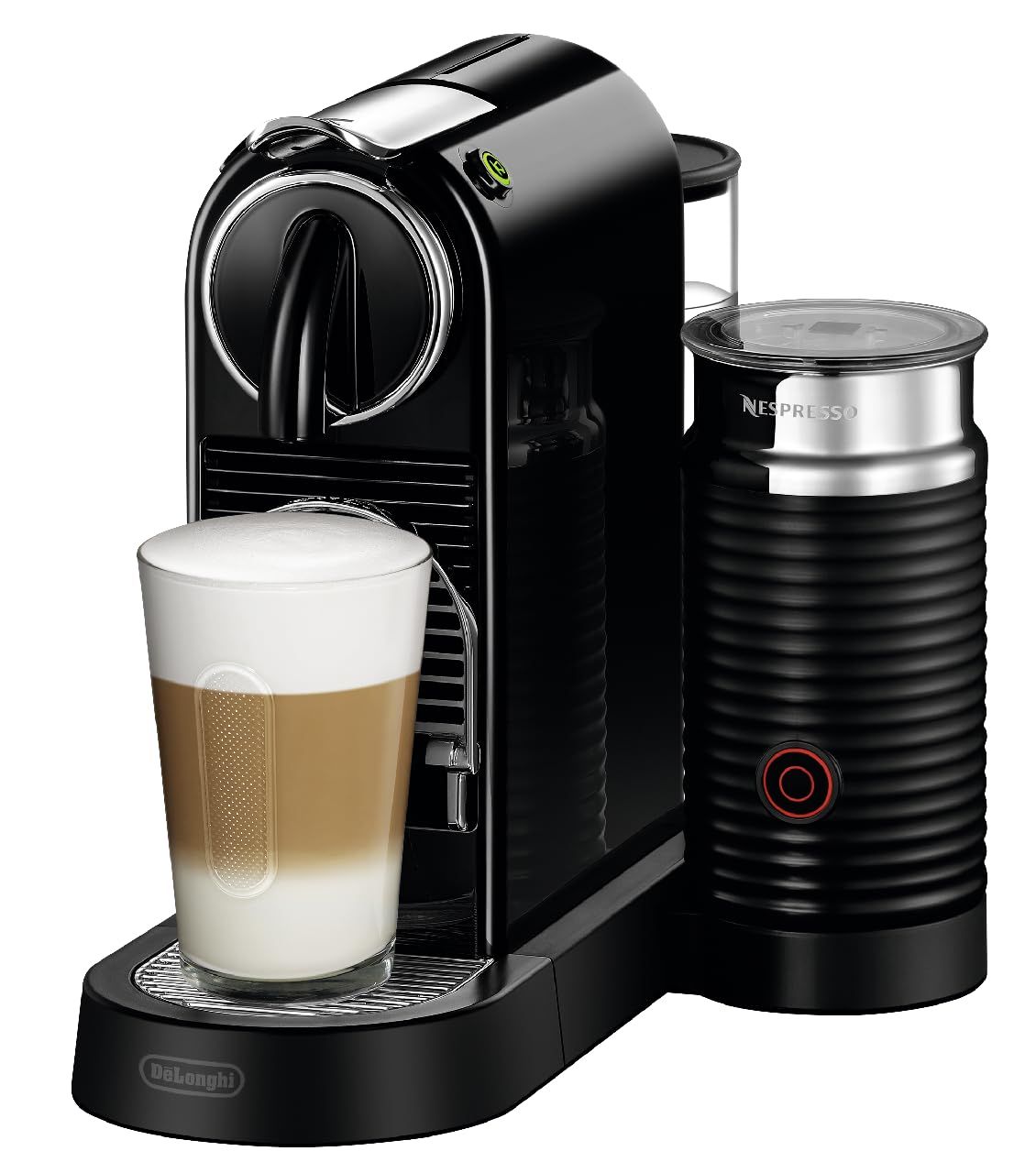 Nespresso De'Longhi Citiz Coffee Machine With Milk Frother - EN267 Black