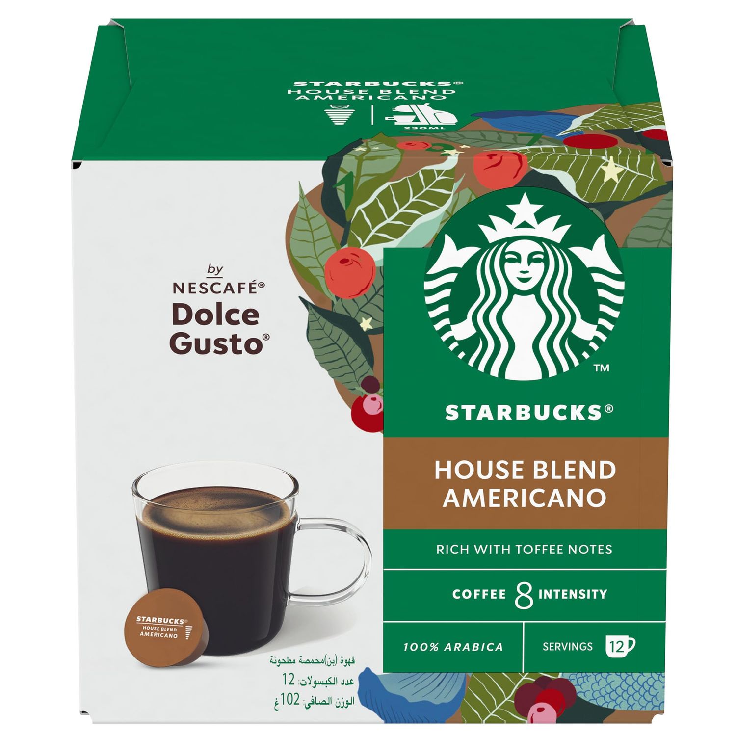 Starbucks House Blend by Nescafe Dolce Gusto Coffee 12 Capsules