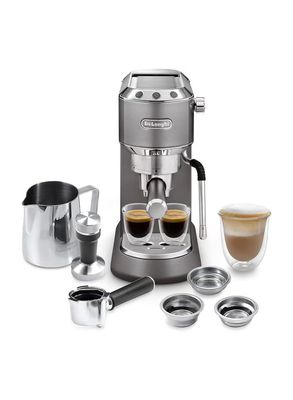 De'Longhi Dedica Arte Espresso Machine - MyLatteArt Milk Foam Nozzle, Precision Steam Wand, Steel T…