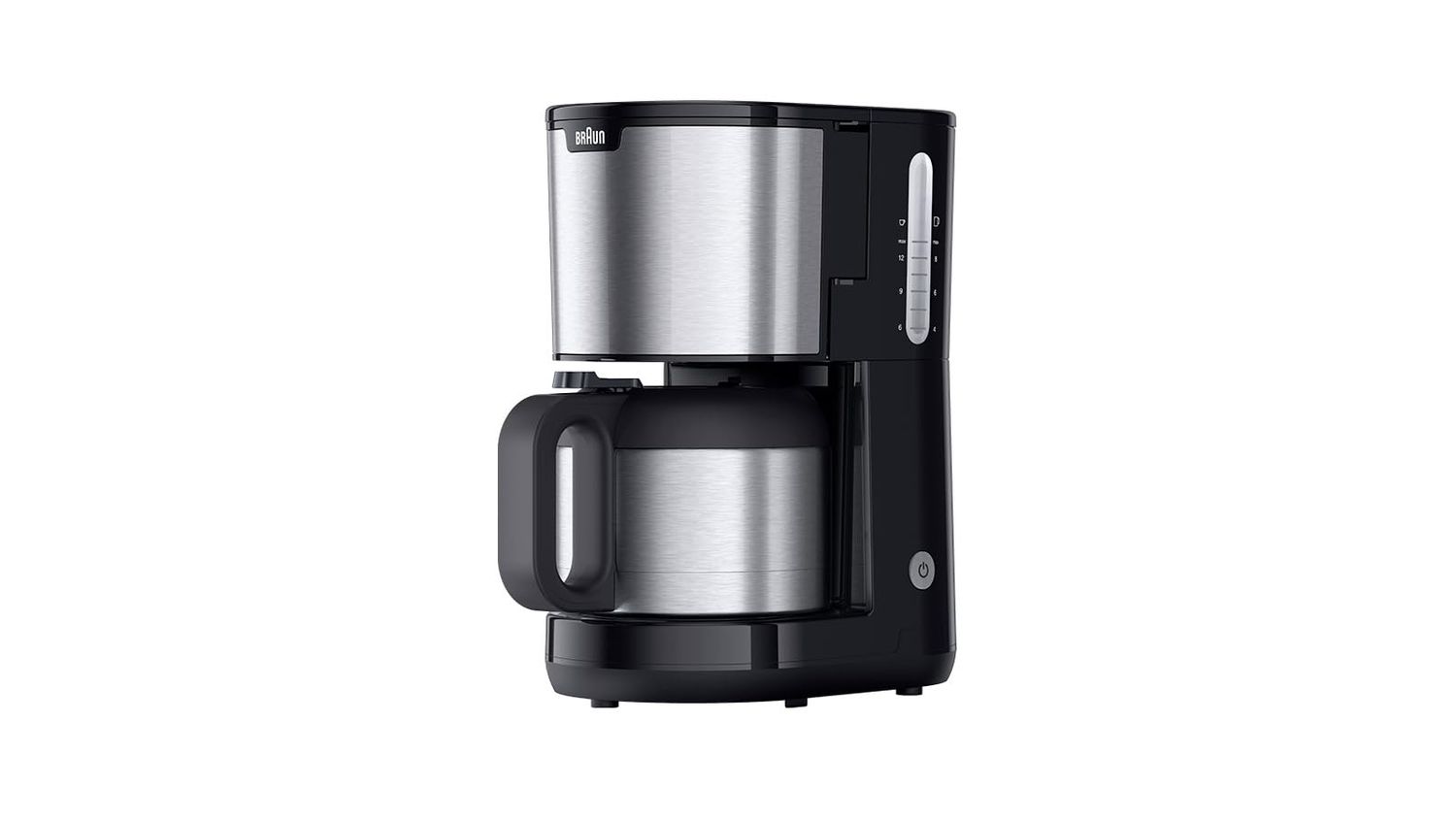 Braun PurShine KF1505 BK - Coffee machine with filter, 1.2 l, stainless steel, for up to 10 cups, O…