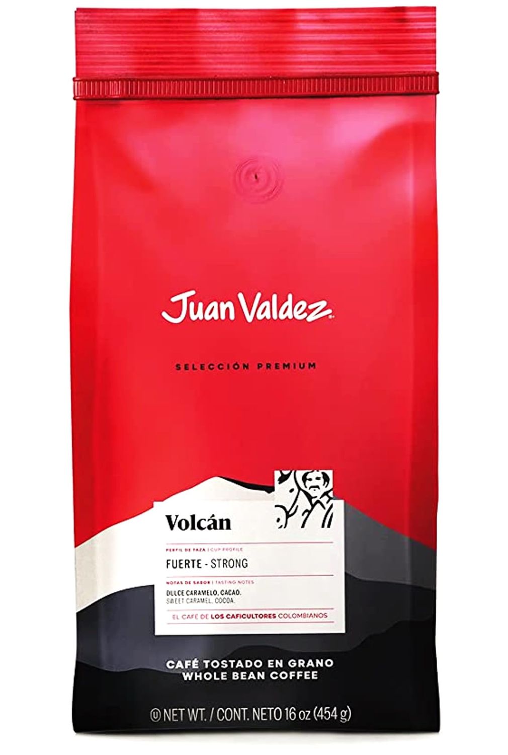 Juan Valdez Volcan Whole Bean Coffee, Espresso Roast 454g - Premium Colombian Coffee