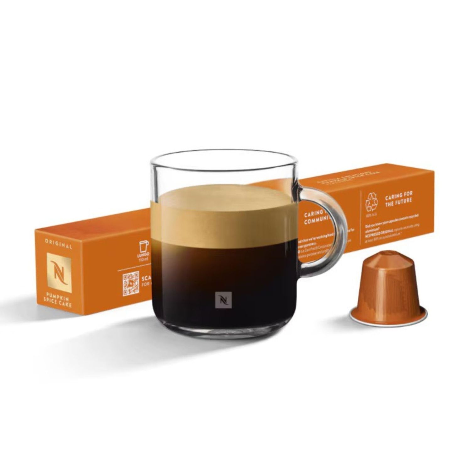 Nespresso Pumpkin Spice Cake Barista Creations – Limited Edition Original Line Coffee Capsules, 10 …
