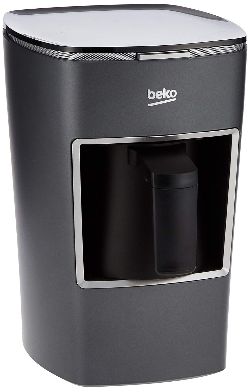 Beko BKK2300 Grey Turkish Coffee Machine Mini, 670 Watts, 1 Pot, 3 Cups Max, One Touch, Anti-Spill …
