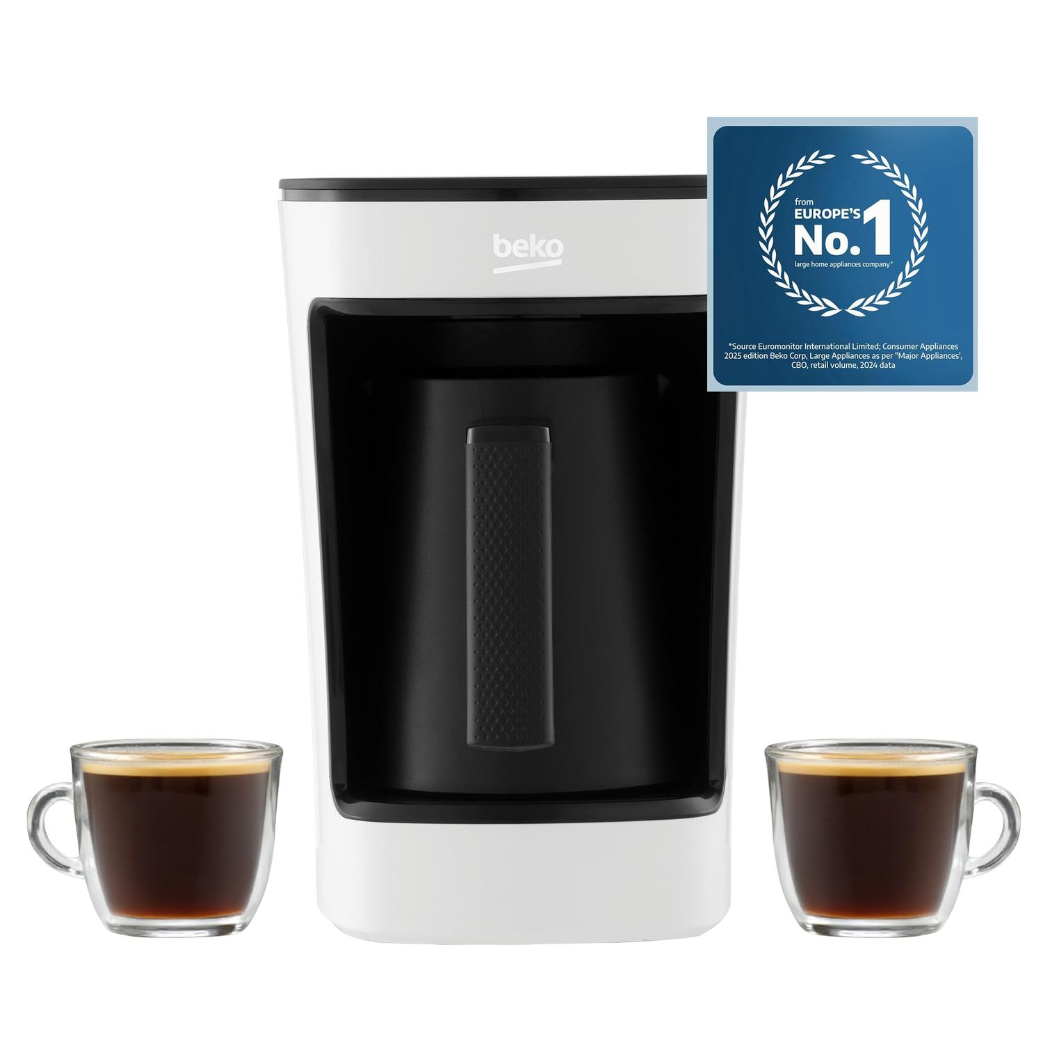 Beko Turkish Coffee Machine, 580W, CookSense2 Technology, One-Touch system, Audio and light warning…