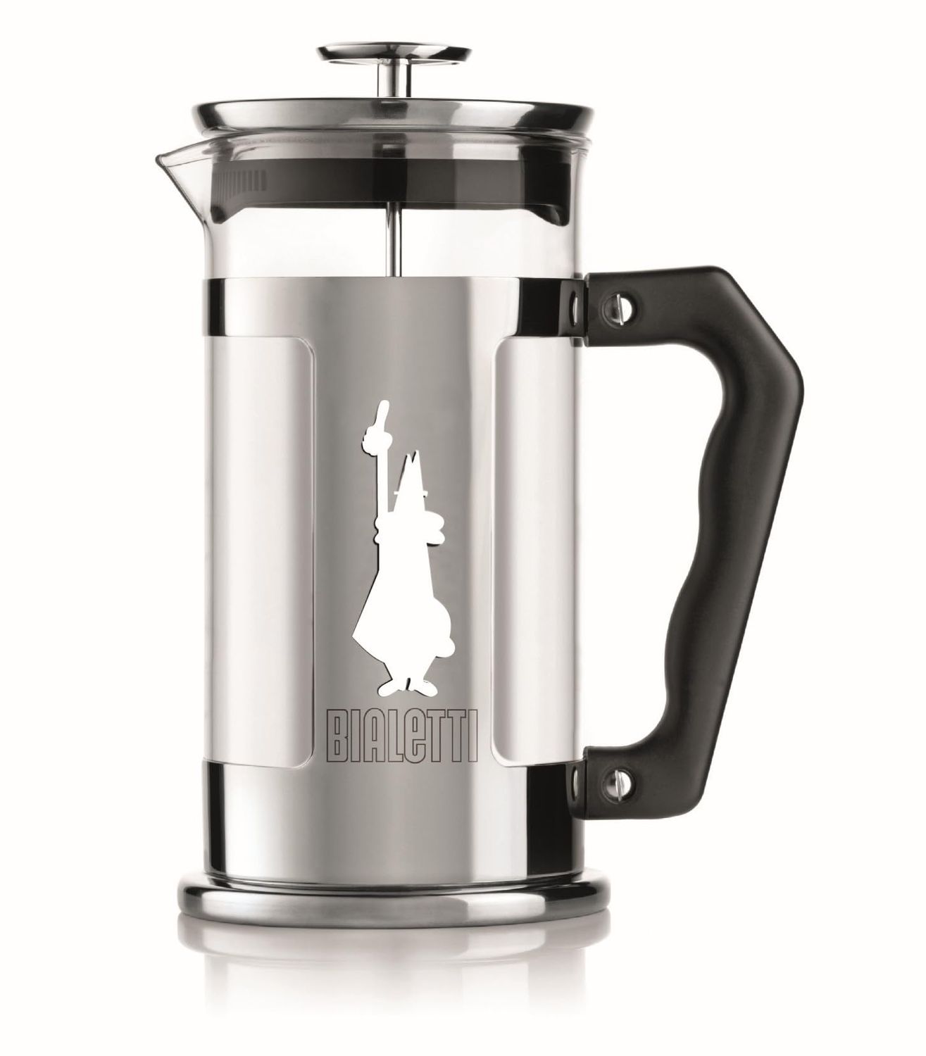 Bialetti 6860 Preziosa Stainless Steel 3-Cup French Press Coffee Maker 3 Cup Silver 20003160