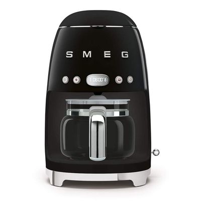 Smeg Dcf02Bluk Drip Coffee Machine, 10 Cup Capacity, Auto-Start Mode, REUseable Filter, Digital Dis…