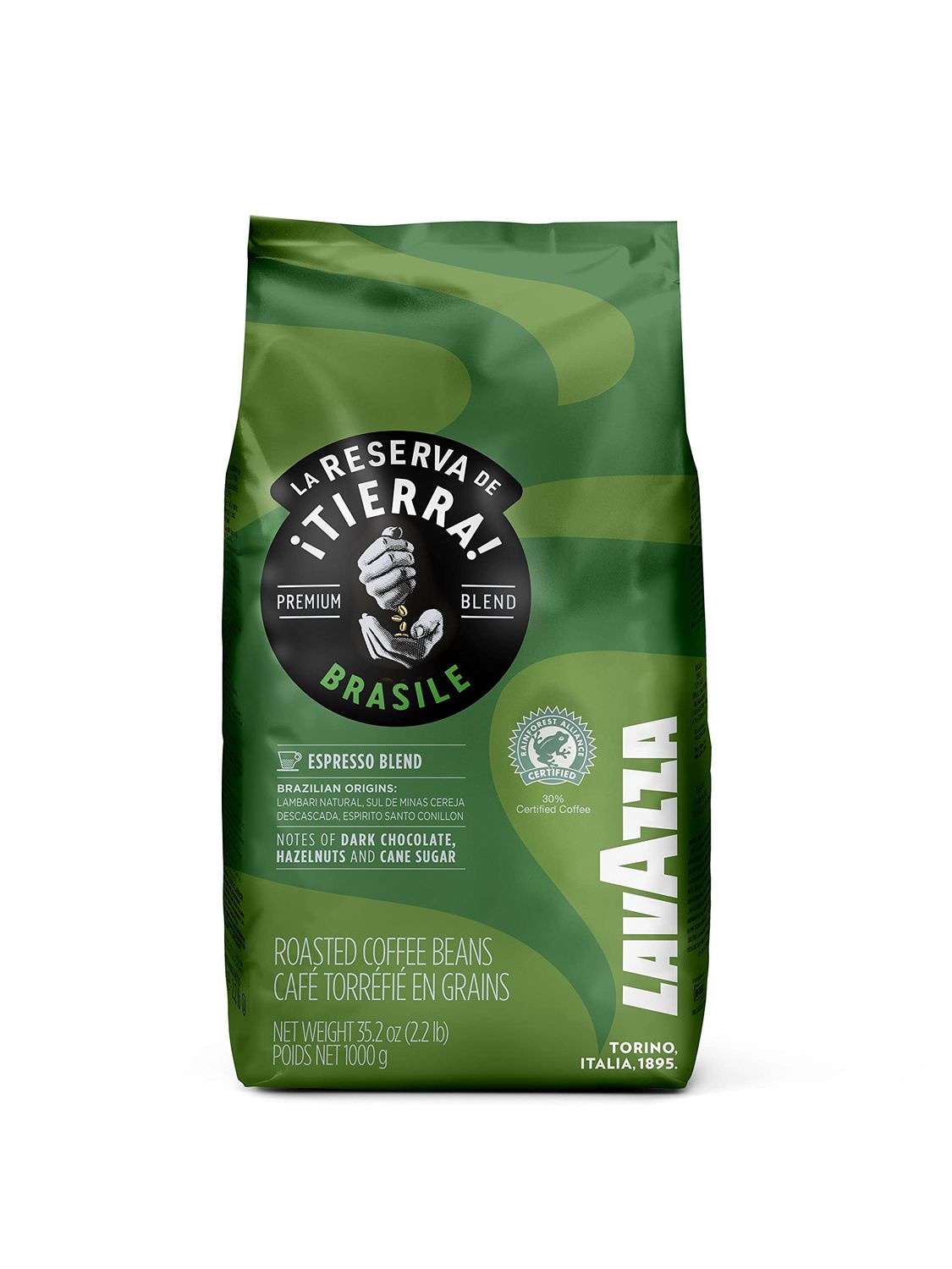 Lavazza Tierra Brasile Coffee Beans, 1 kg