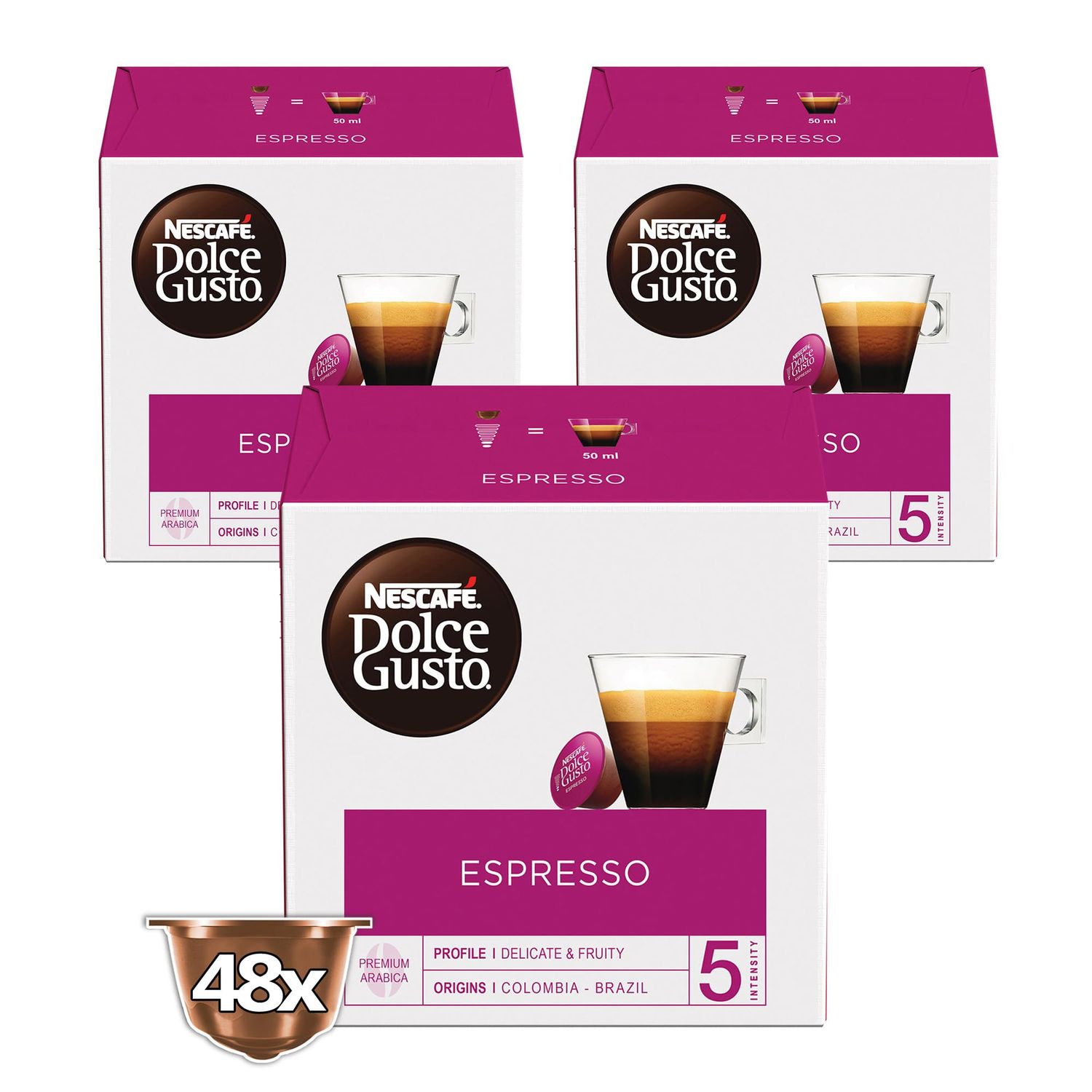 Nescafe Dolce Gusto Espresso Coffee, 48 Capsules, 48 Cups