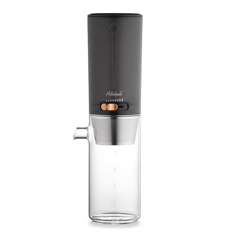 Ice Drip Coffee Maker, 13.5oz Portable Cold Brew Coffee Smooth Dripper Slow Cold Drip Iced Coffee C…