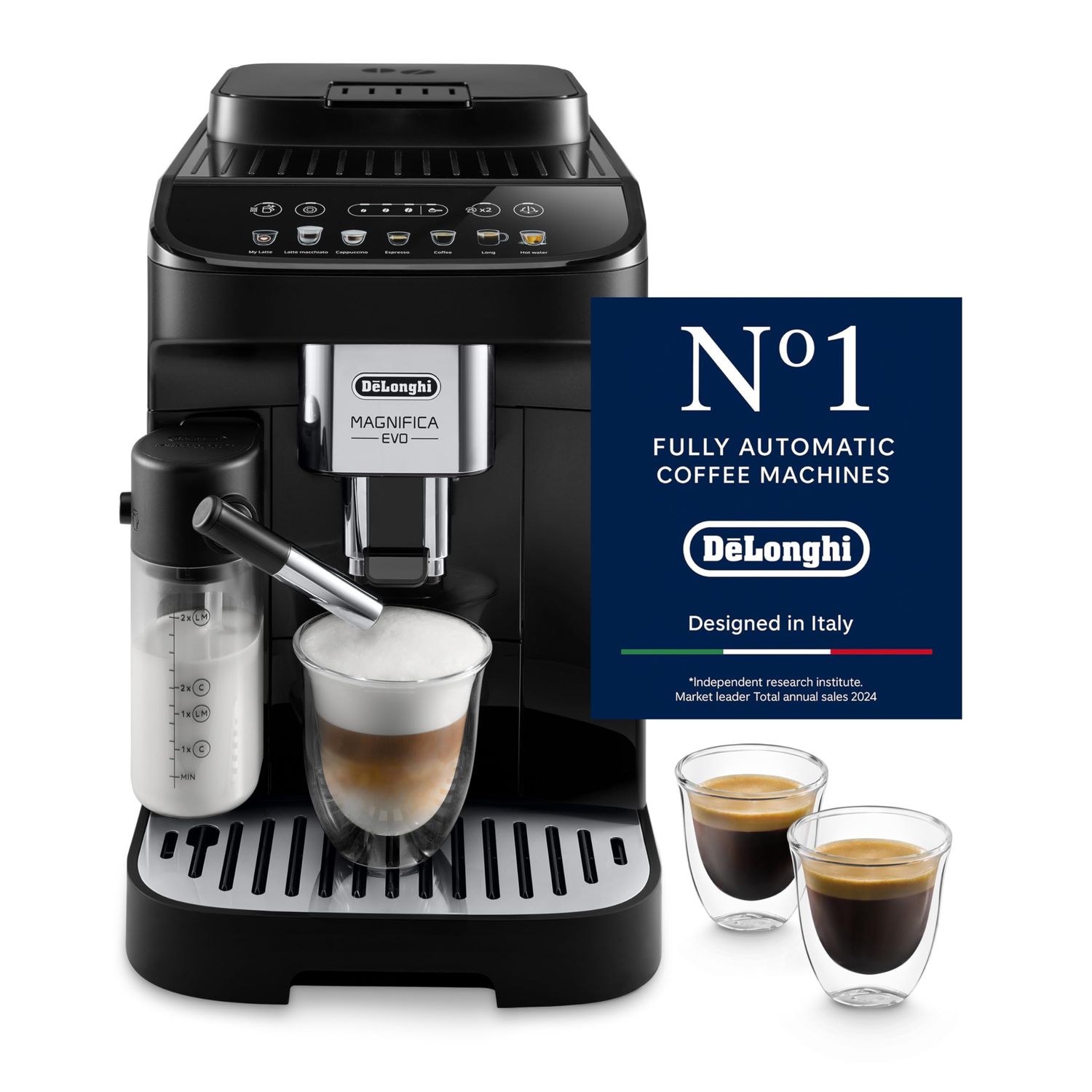De'Longhi Coffee Machine MAGNIFICA EVO Fully Automatic Espresso Machine with 12+ Hot &amp; Iced Beverag…