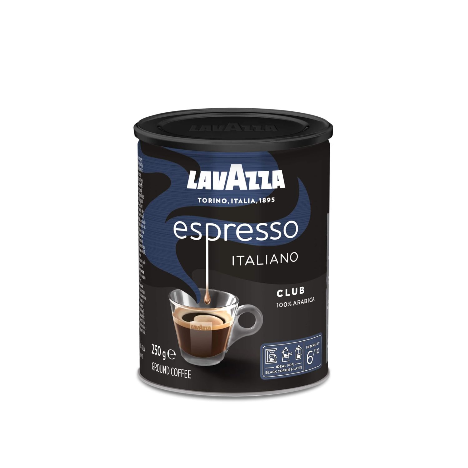 Lavazza Espresso Italiano, Blend Club, Ground Coffee, Medium Roast, 250g