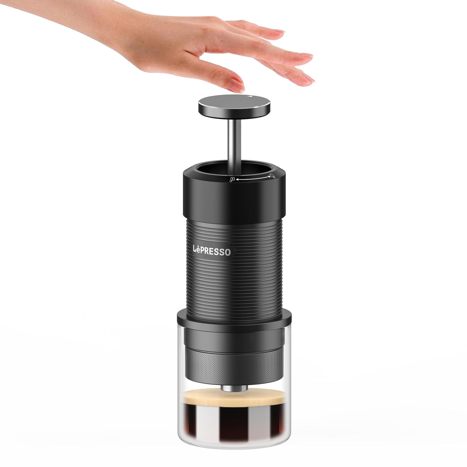 LePresso Proffessional Hand Pressure Espresso Maker 80ml, 9 Bar Pump Pressure, 15-18g Coffee Powder…