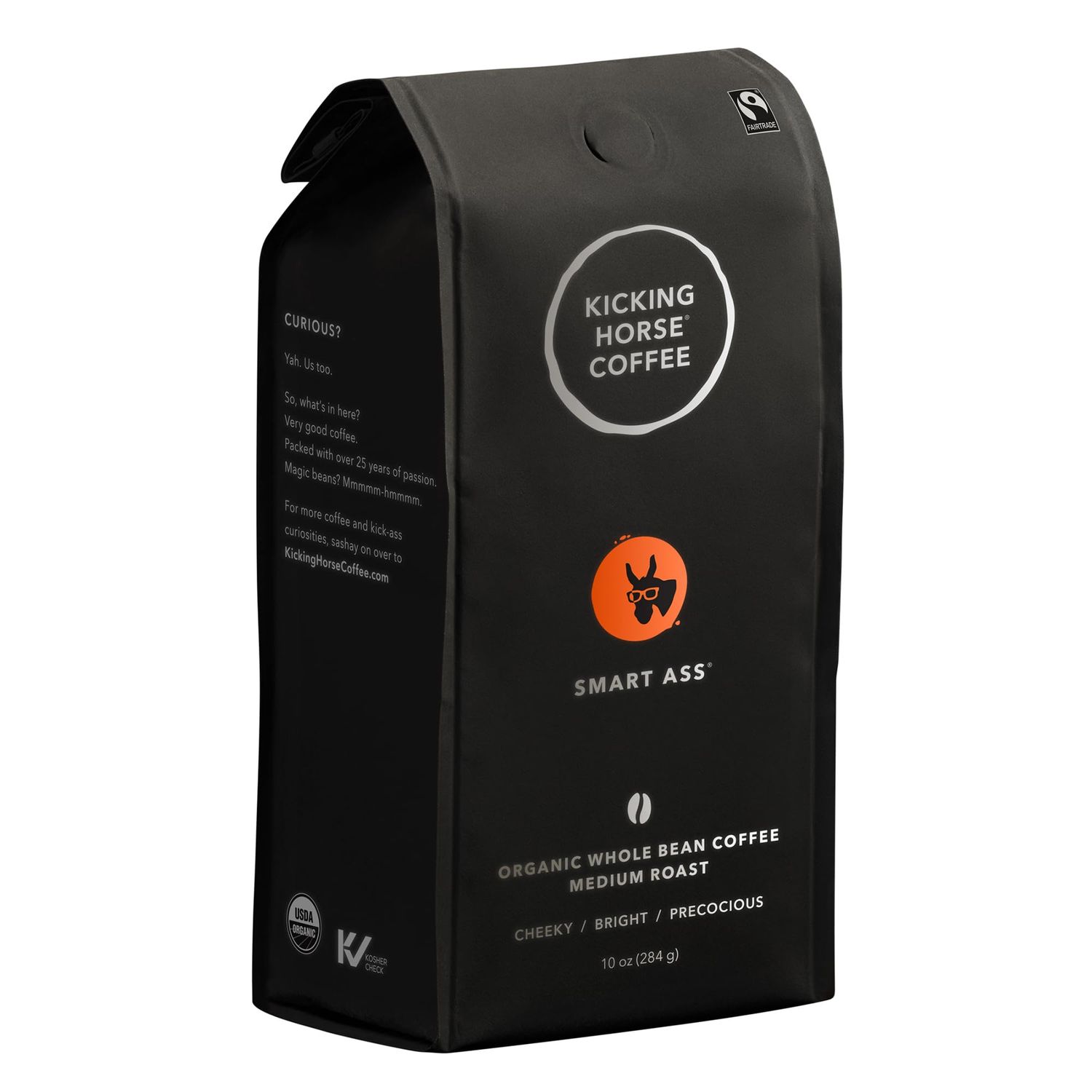 (Pack of 3) - Kicking Horse Coffee - Organic Fairtrade Whole Bean Coffee Smart Ass Medium Roast - 3…