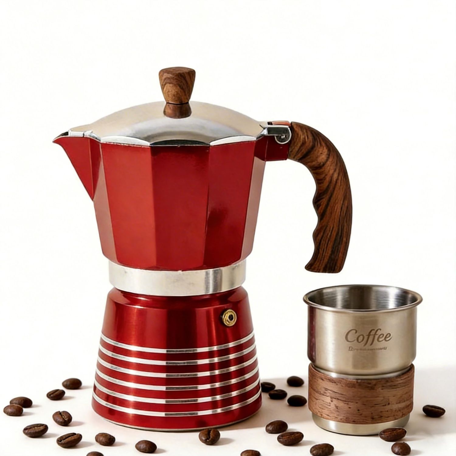 12 Cup Moka Coffee Maker, Moka Pot for Gas, Electric Stove Top, Classic Italian Coffee Maker, Stove…