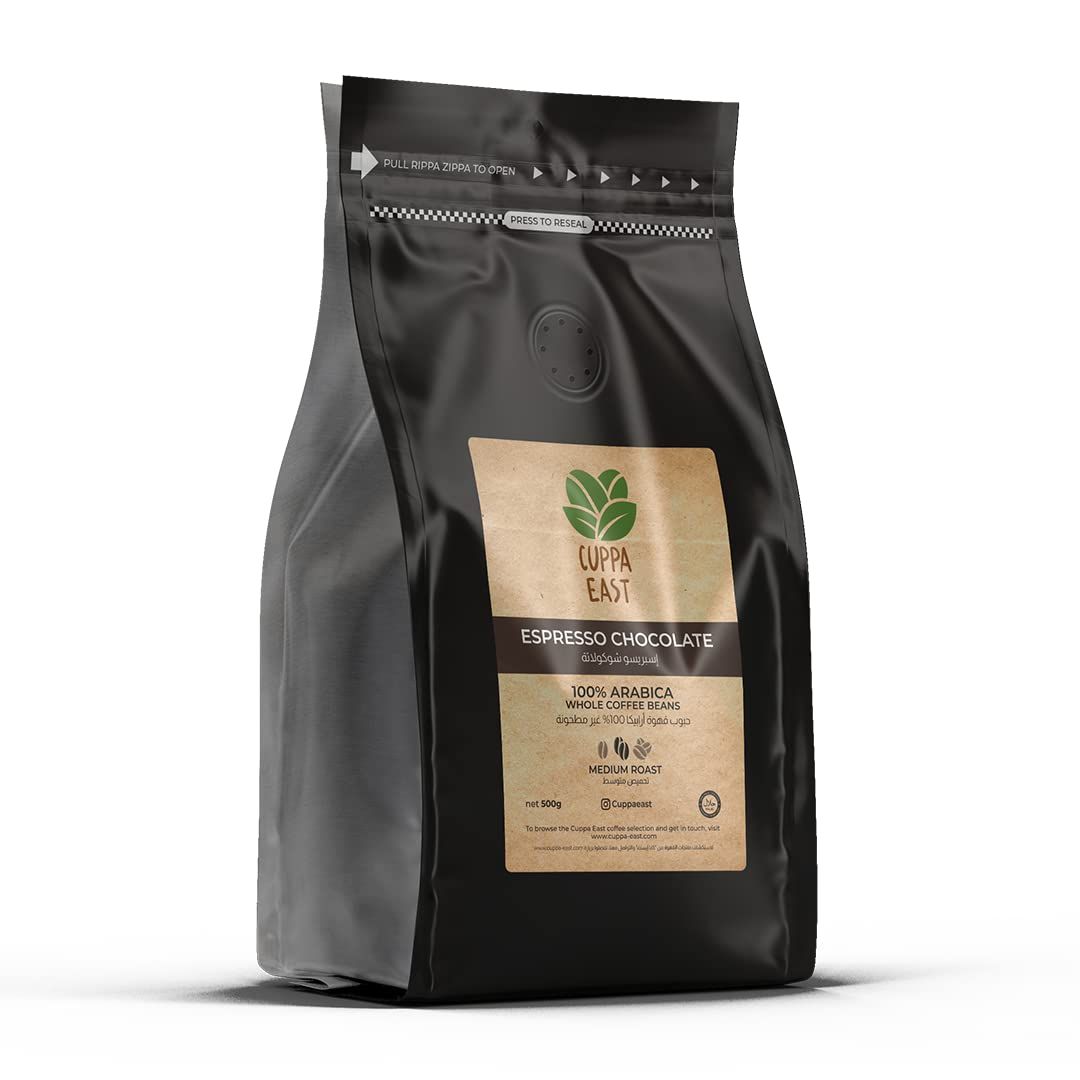 Cuppa East Top Class Whole Beans, 100% Arabica Espresso Coffee, Medium Roast, Caramel &amp; Chocolate B…