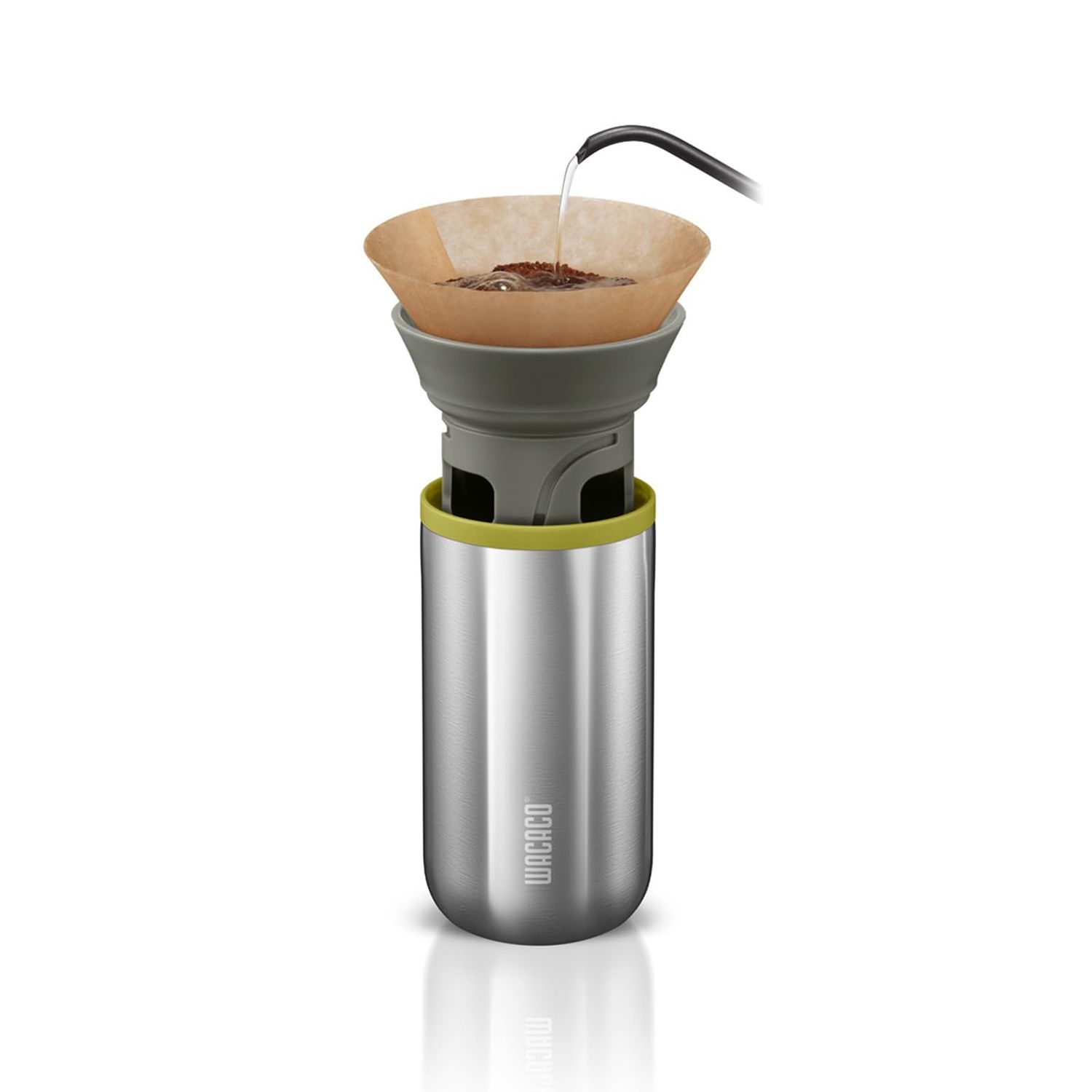 WACACO Cuppamoka Coffee Pot, Portable Drip Coffee Maker, Filter American Coffee Machine with 10 Con…