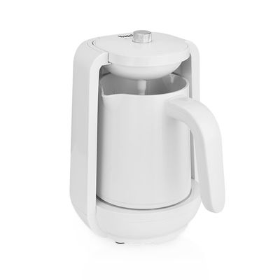 Saachi Turkish Coffee Maker NL-COF-7049-WH, Automatic Electric Turkish Coffee Machine, 4 Cups, 250m…