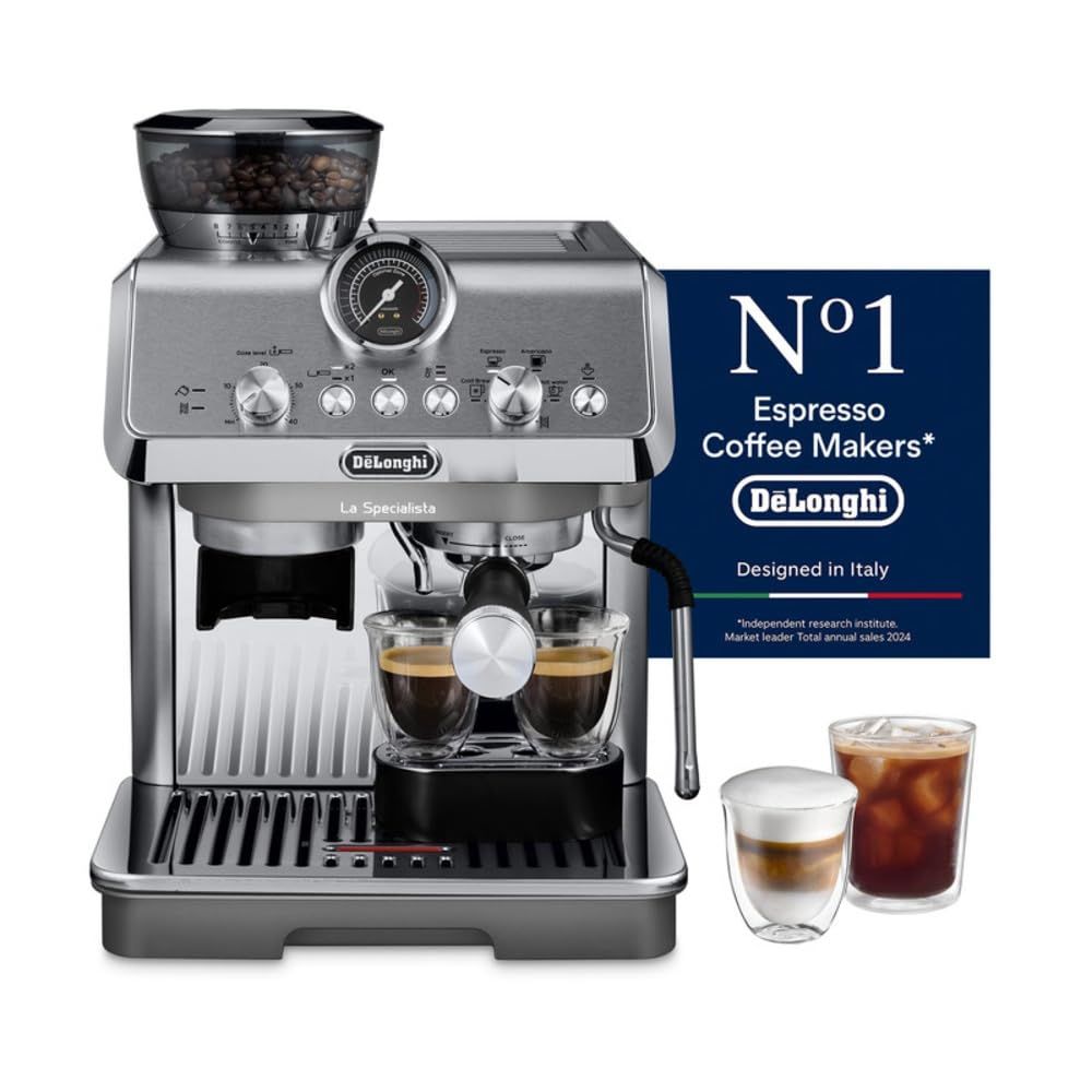 De'Longhi Barista Coffee Machine LA SPECIALISTA ARTE EVO Cold Brew Semi-Automatic Espresso Machine …