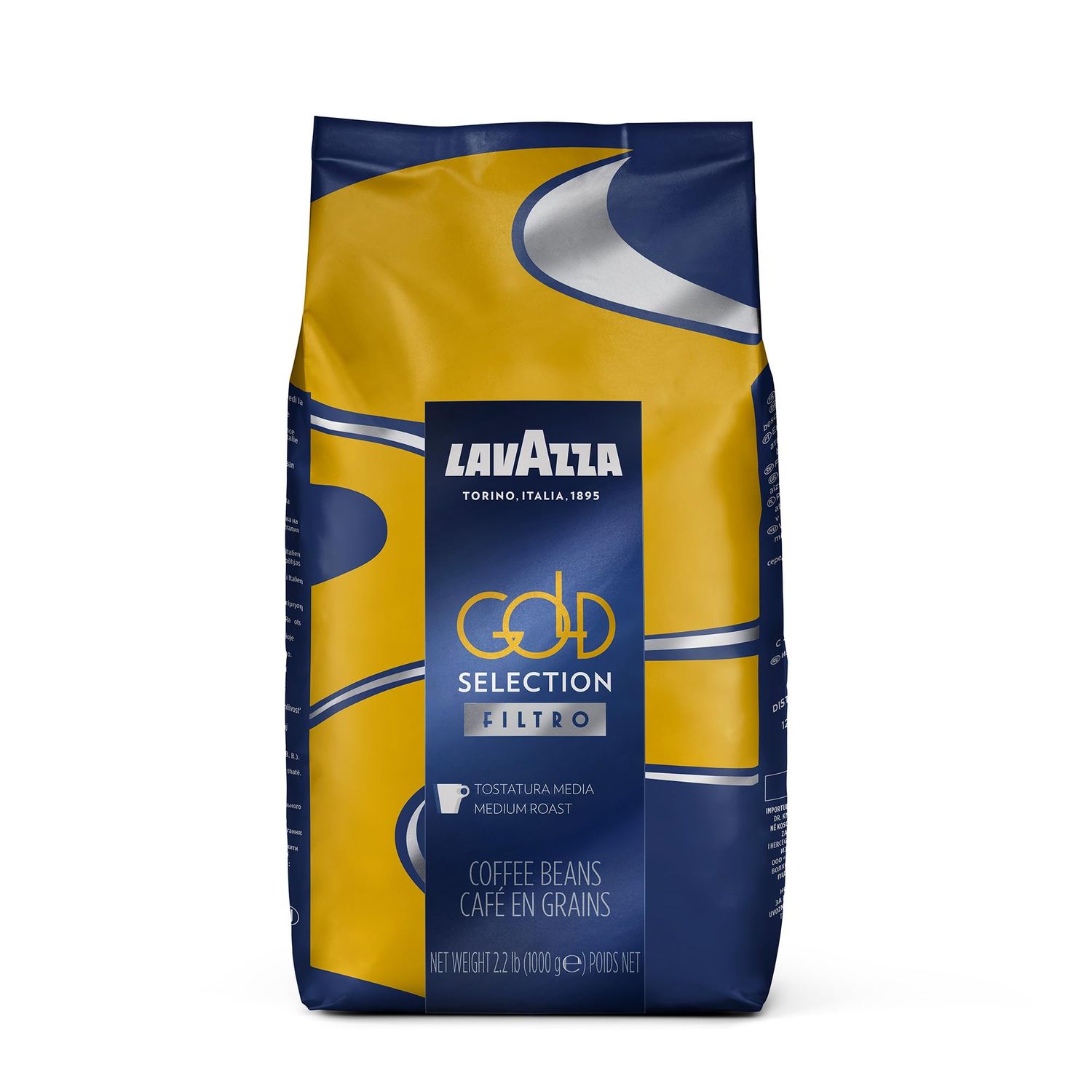 Lavazza Gold Selection Filtro Whole Bean Coffee Light Roast, Authentic Italian, Blended and roasted…