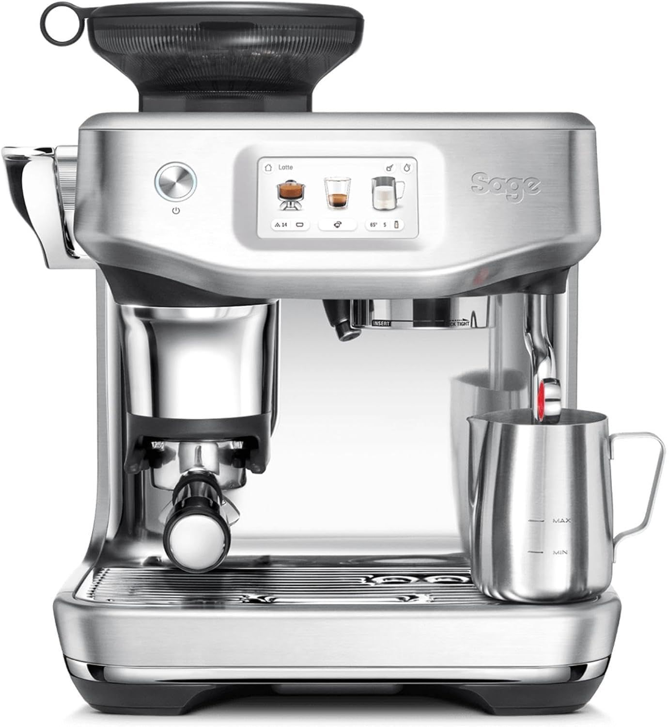 Sage - The Barista Touch Impress –Bean-to-Cup Espresso Machine,ThermoJet Heating,Cold Brew Function…