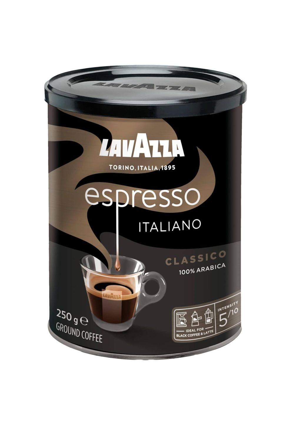 Lavazza Caffè Espresso Ground Coffee, Medium Roast, 250 G