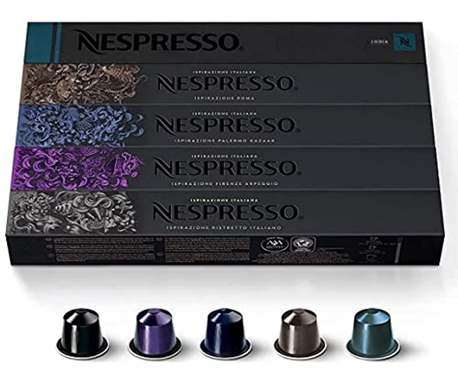 Nespresso 50 Nespresso Capsules Original Line Espresso Coffee Capsules (Arpeggio, Roma, Ristretto, …