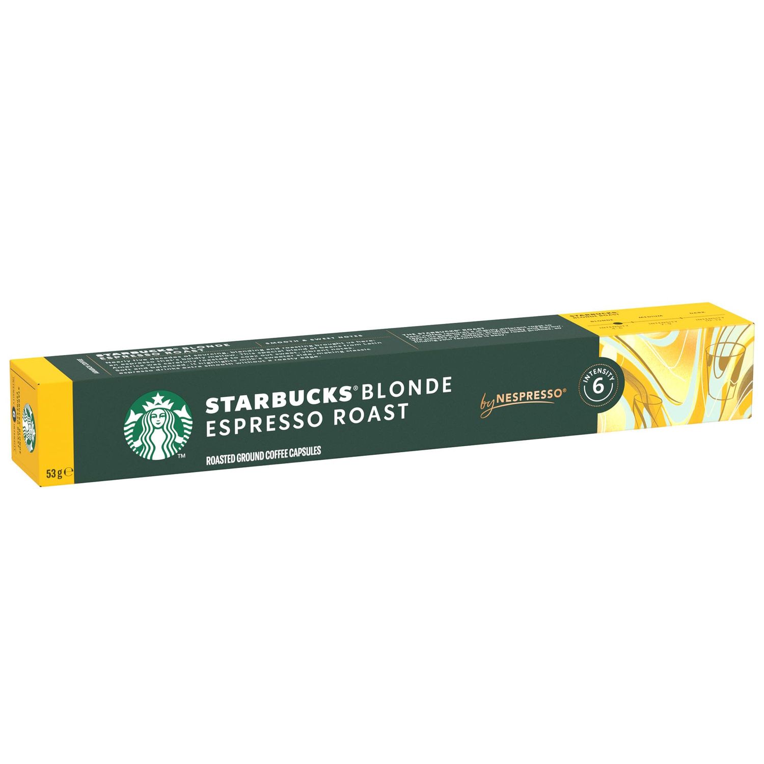 Starbucks Blonde Espresso Roast by Nespresso Capsules, 53g