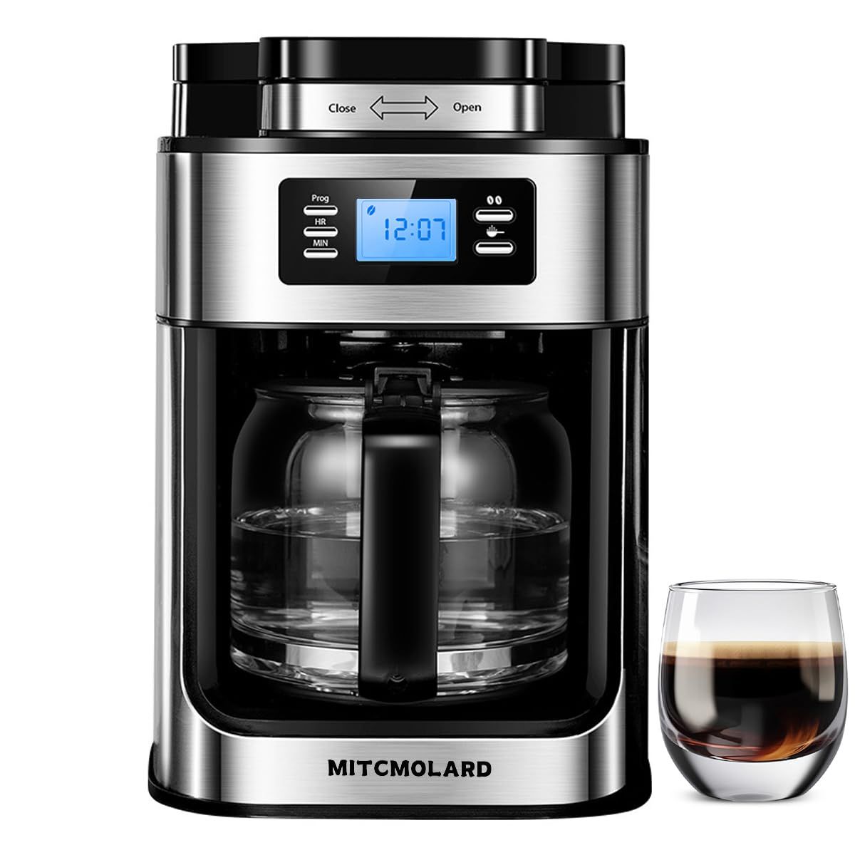 Drip Coffee Machine - Coffee Maker - Coffee Machine with Grinder, Filter Coffee Machine1 L,1050 w u…