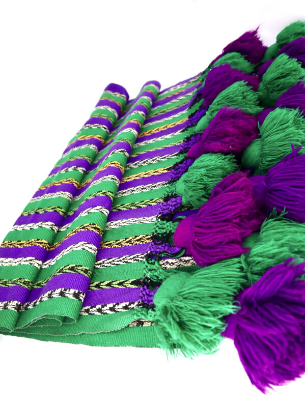 Large Rainbow Rebozo - Vintage Mayan Wrap Large Rainbow Rebozo - Vintage Mayan Wrap
