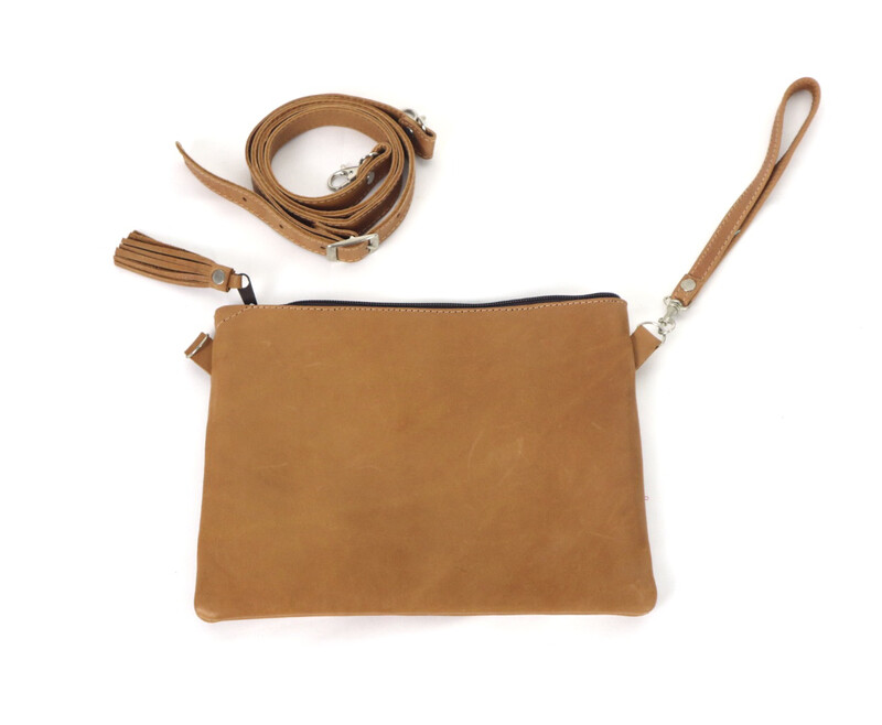 Leather ONLY Cross Body Clutch - No. 212 Leather ONLY Cross Body Clutch - No. 212