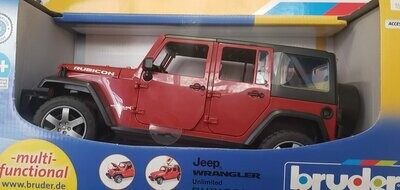 Bruder Toys red Jeep Wrangler Unlimited #02520