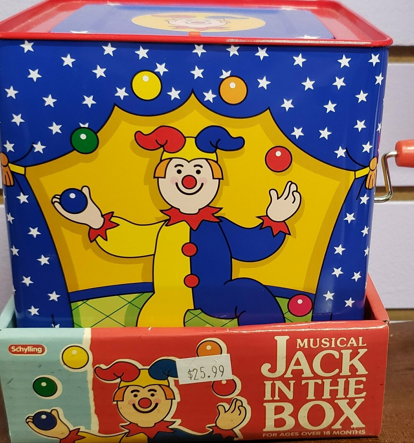 Schylling-Circus-Jack-In-The-Box-Musical-Children-Toy-Clown 