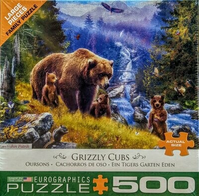 Grizzly Cubs Puzzle - 500 pcs