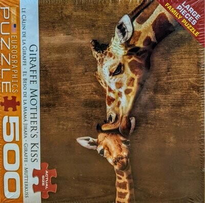 Giraffe Mother's Kiss Puzzle - 500 pcs