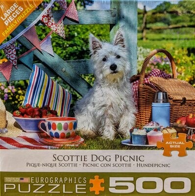 Scottie Dog Picnic Puzzle - 500 pcs
