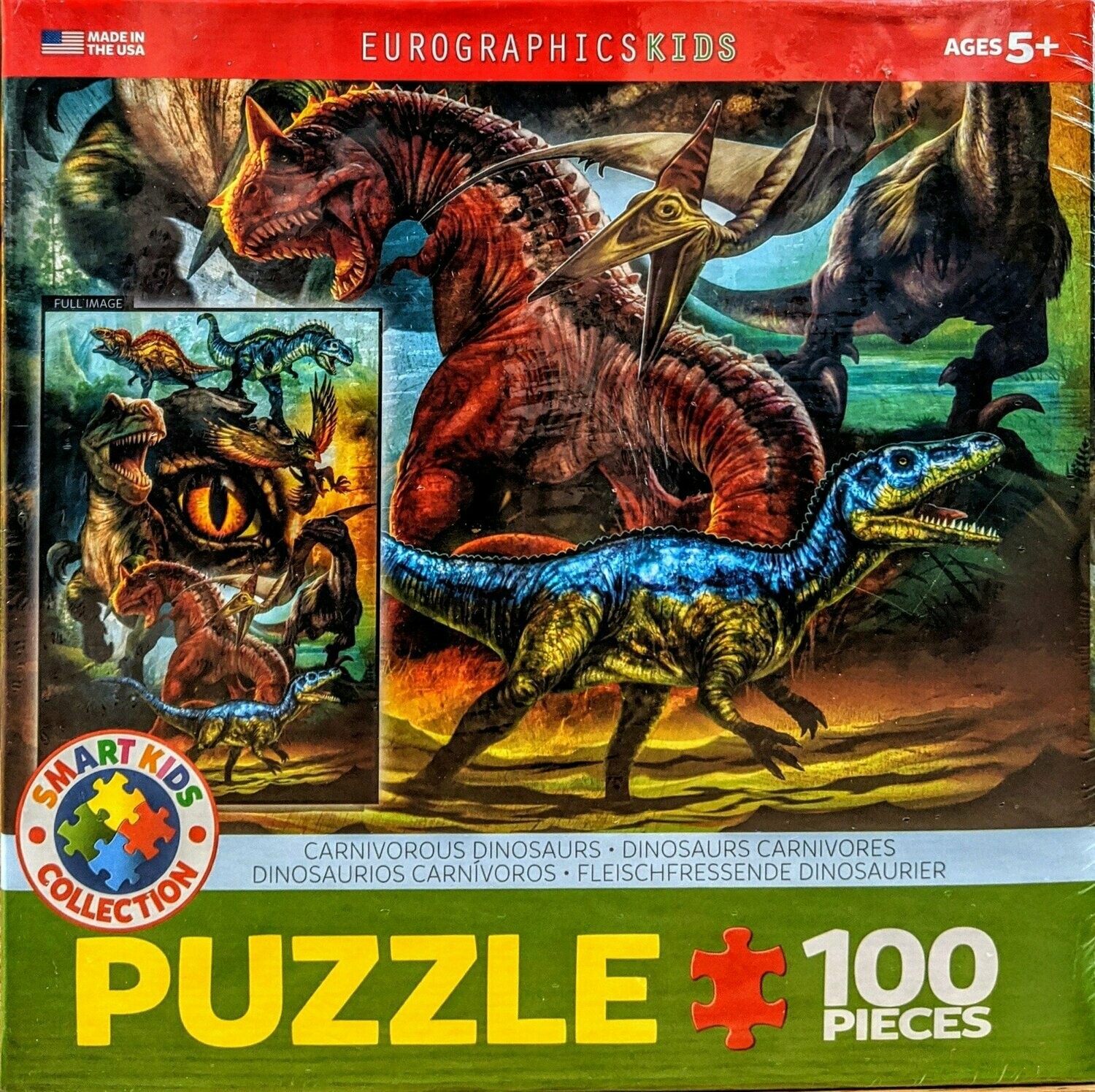 Carnivorous Dinosaurs Kids Puzzle - 100 pcs